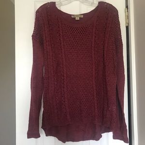 Burgundy sweater